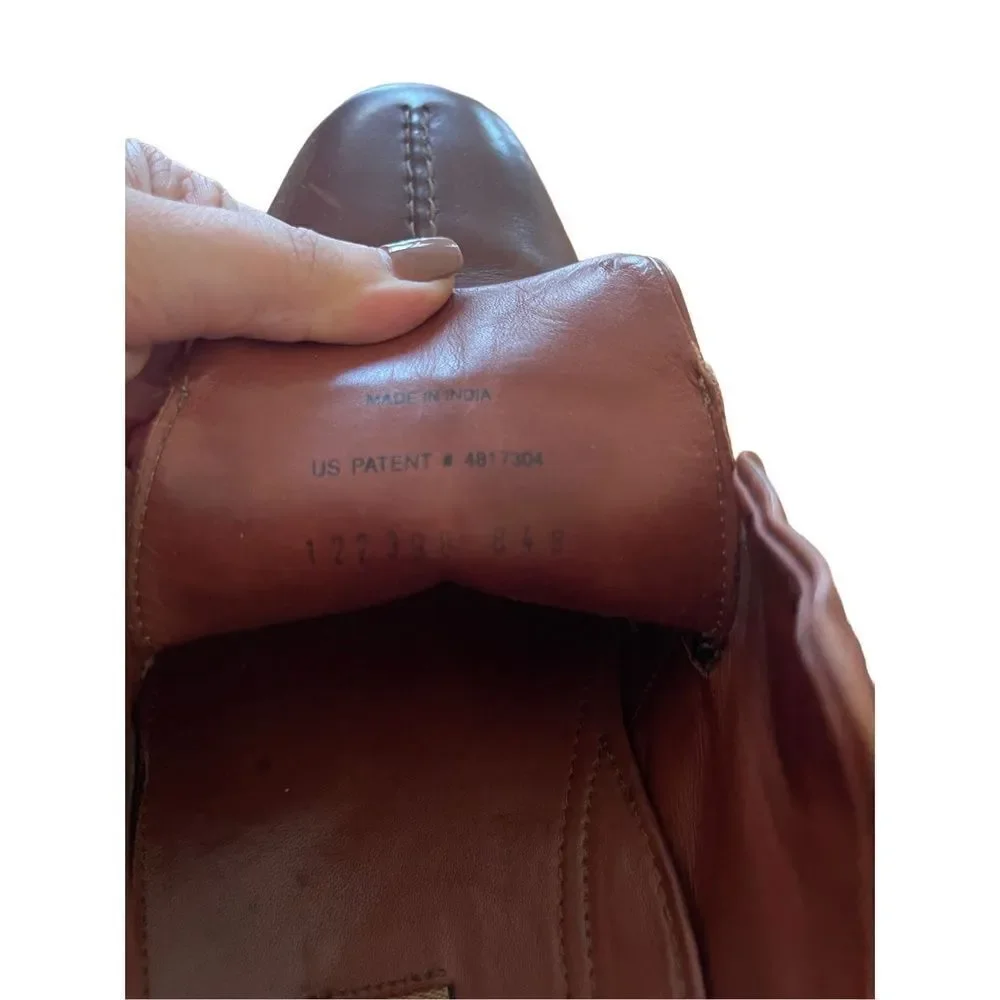 Cole Haan Mens Brown Leather Beckett Split Toe Oxford Dress Shoes Size 13M